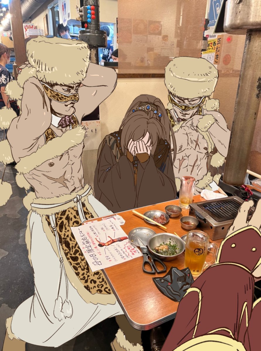 【千金少回道域後...】
「鐵軍衛弟兄們說要慶祝軍長回來苗疆!」
「軍長!你離開之後我們都好想你!」
**『師兄...我突然好想你...』**
「胡鬧。」(喀擦