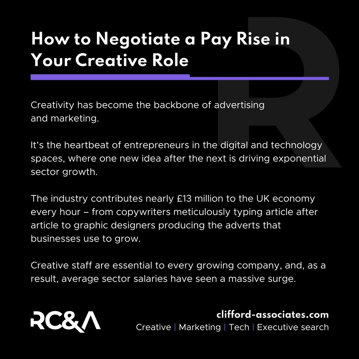 RCALondon's tweet photo. 🖥 How to negotiate a pay rise in your creative role 🖥
 
Read our full blog here 👉 https://t.co/3IzaKrHQnr
 
#RCA #Blog #PayRise #CreativeRoles #TechRecruitment #DigitalMarketing #Promotion #Pay #Money #CareerAdvice #Creativity #SalarySurge #Advertising #Marketing https://t.co/gVWim25ifj