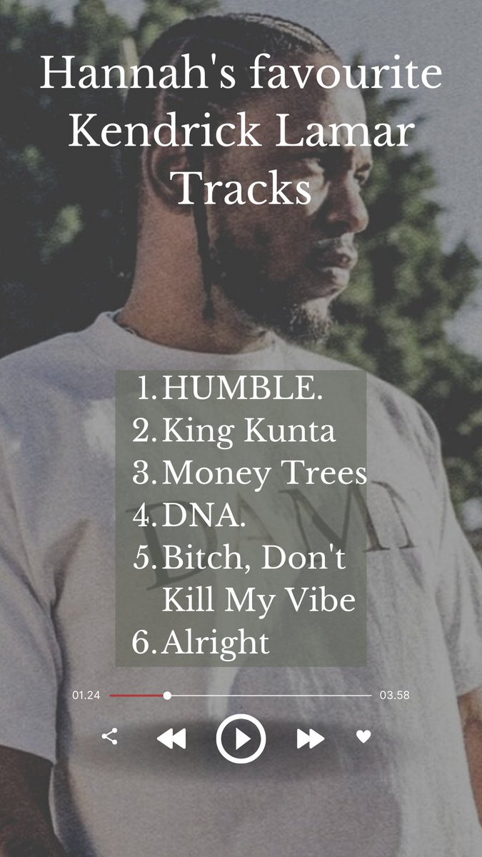 NJBiddle's tweet photo. Kendrick Lamar has got to be one of my most beloved artists! I would put my favourites like this: https://t.co/TMY2Lq66yA