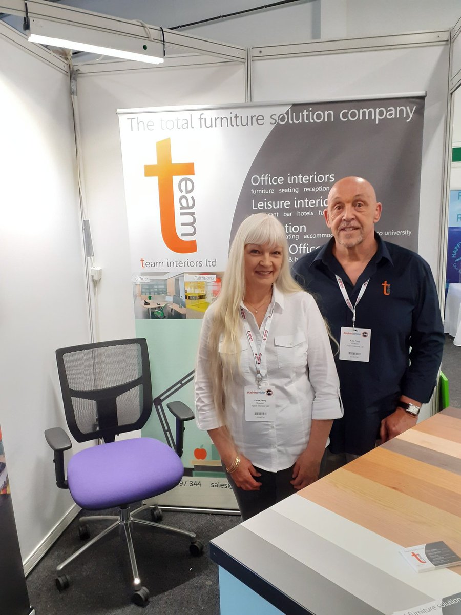 Team_Interiors's tweet photo. Couple of hours to go @BizVisionLIVE had lots of visitors on our stand!

#officefurniture #partitions #kent #southeast https://t.co/2LM9mjEVKT