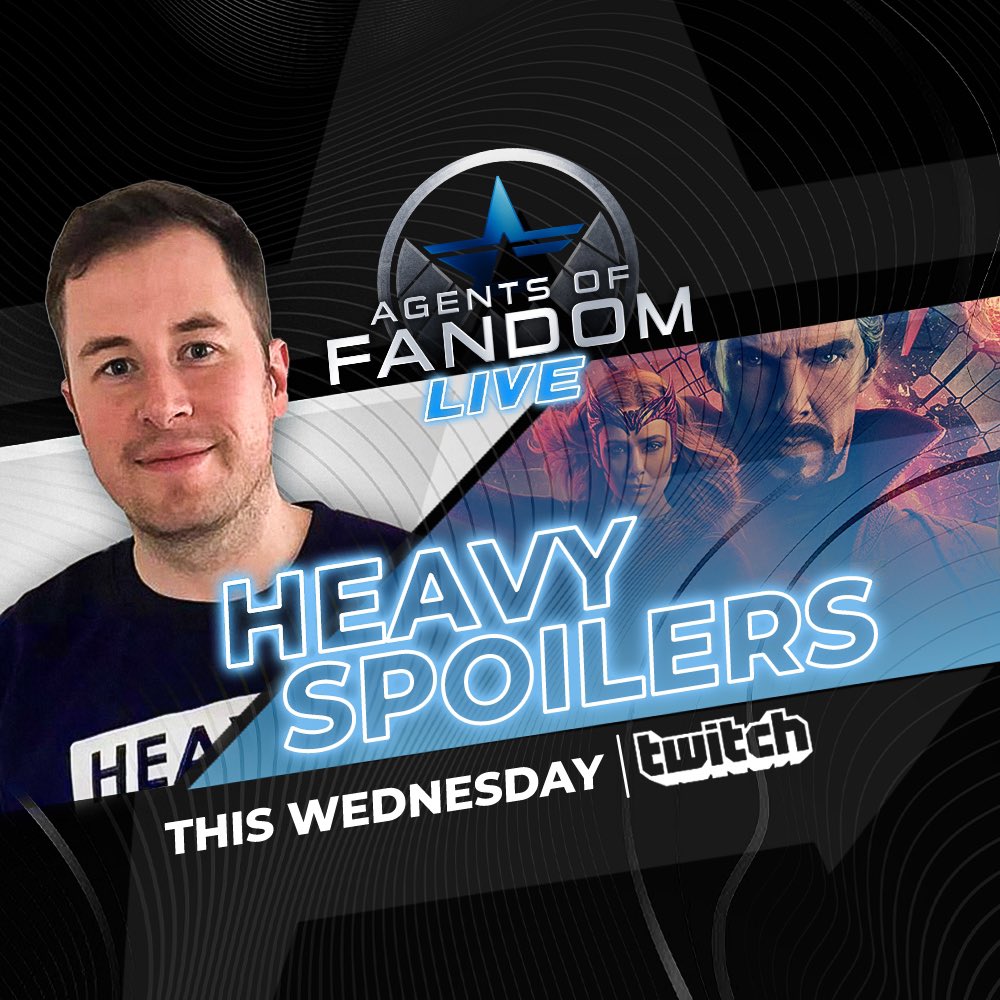 We have two of the top YouTubers in the industry joining <a href="/TJ_Zwarych5/">TJ Zwarych - Agents Of Fandom</a> and <a href="/realslimblaney/">Garrett</a> today. <a href="/TheDenofNerds/">Josh</a> and <a href="/heavyspoilers/">Heavy Spoilers</a> link up to break down #DoctorStrange in the #MultiverseOfMadness LIVE on Twitch at 7amPST/10amEST.

See you soon!

twitch.tv/agentsoffandom…