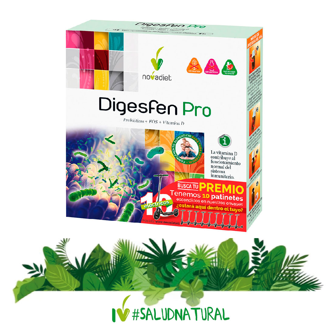 novatuits's tweet photo. Descubre #DigesfenPro nuestro nuevo lanzamiento de #Probióticos para toda la #familia. Y no te olvides de buscar en el interior de la caja, tenemos 10 #premios de 1 patinete eléctrico. Suerte #noVadiet #SaludNatural https://t.co/C1tC4d5gxh https://t.co/WwbgjOhgU0