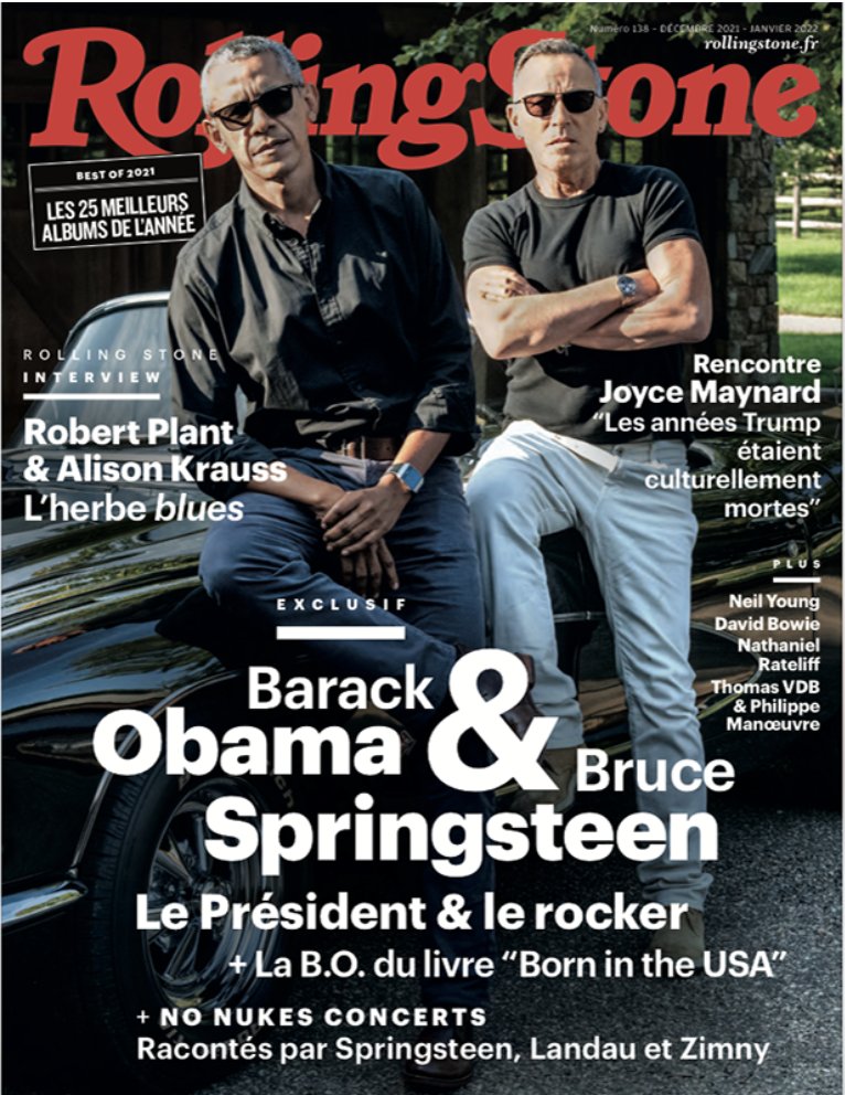 75_belkacem's tweet image. Rolling Stone est en compétition pour le Prix @relaycom de la meilleure couverture magazine de l'année 2021 avec Bruce Springsteen &amp;amp; Barack Obama. 
🙏 Vous avez aimé. Votez !👇 : relay.com/vote-prix-rela…