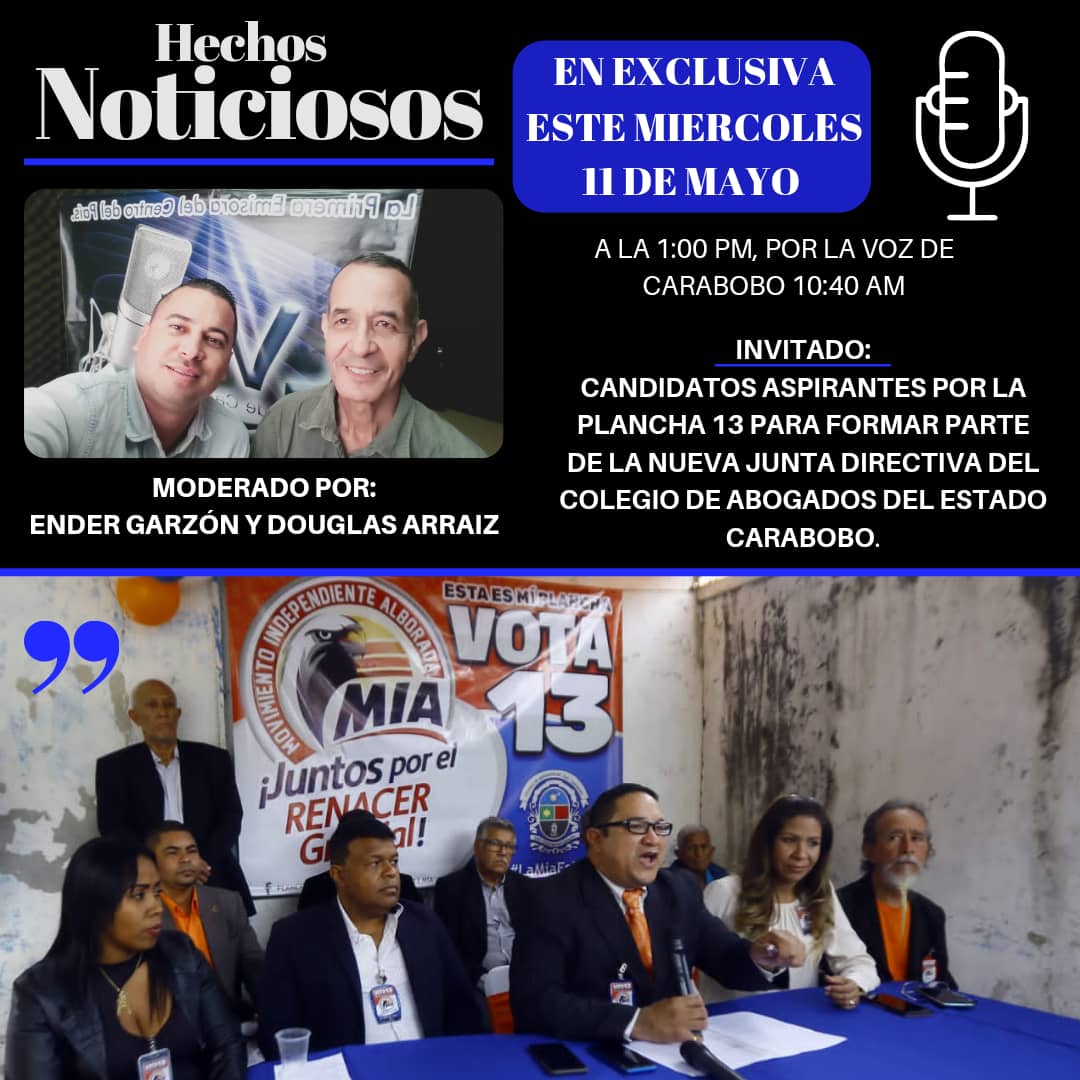 GarzonEnder's tweet photo. Sintoniza https://t.co/gn5LK61cTS @Plancha13Mia @lavozdecarabobo @el_carabobeno #prensalibre #periodismo #radio https://t.co/PdpIDotlkD