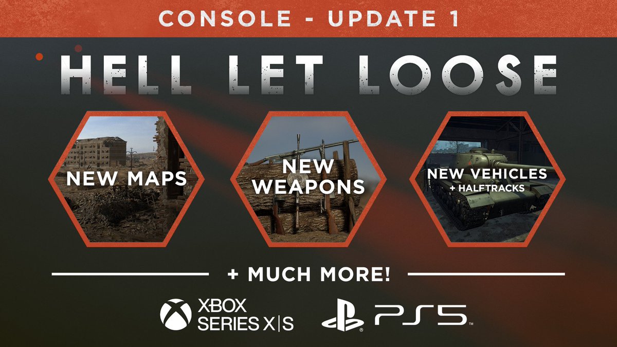 ❗ Console Players ❗ 

Update 1 is preparing for deployment!

📆 May 17th
🎮 Xbox Series X|S &amp; PlayStation 5
💥 Tons of new content

Read about it here: bit.ly/ConsoleUpdate1