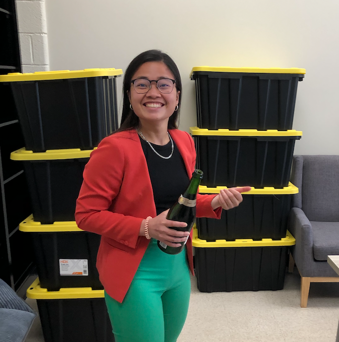 TheSladeLab's tweet photo. Hear ye, hear ye! I would proudly like to introduce the newly minted Dr. Tam Nguyen! Her defense was fantastic and I couldn't be more proud. She is on the job market so if you see her resume on your desk, definitely hire her! #proudpi @vtbiochem https://t.co/9PVusSyCDR