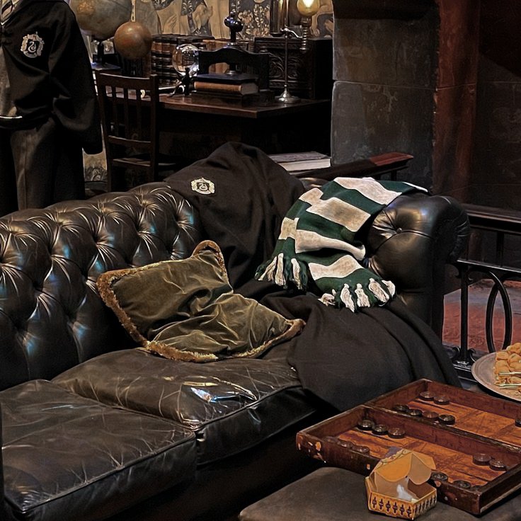 The beauty of Slytherin common room