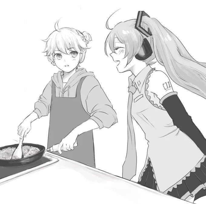 エプロンレンくんなレンミク🍳

うちのレンくんは家事力高めでミクさんの料理の腕は多分ビビミクさんくらいです 