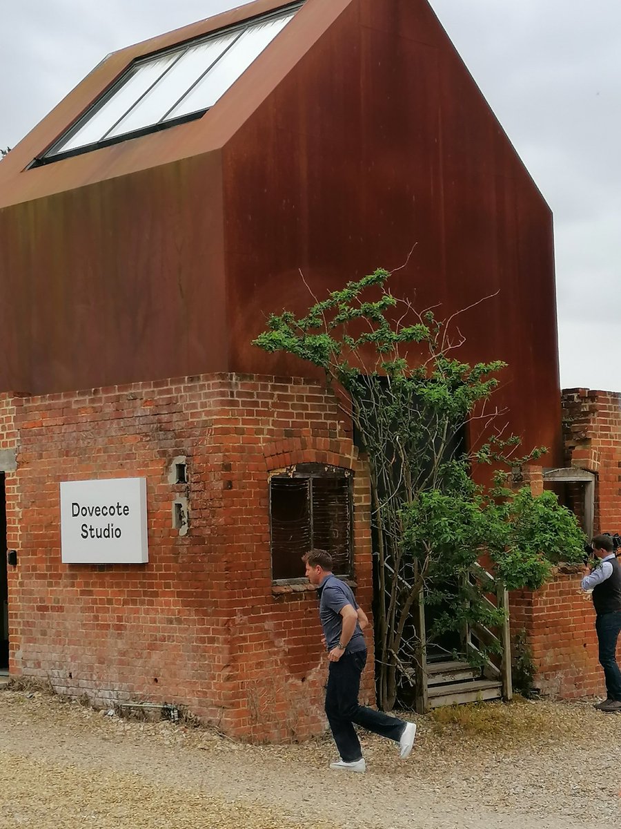 SianB23's tweet photo. Distraction for today at the @ucl Arts &amp; Health #ResearchIntensive is #GeorgeClark of Amazing Spaces filming at the Dovecote Studio @SnapeMaltings https://t.co/S5sGVjtsCm