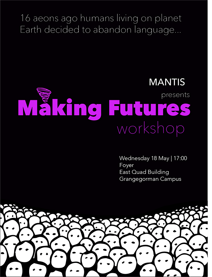 Ect_Lab's tweet photo. As part of the ECT Lab+ meetings next week, Mantis present Making Futures, a speculative fiction workshop to examine how we might make knowledge outside of human language. #ECTLab
Open to all, free but bkg req
https://t.co/kbYcybnJ3A https://t.co/LkABwVXLAi