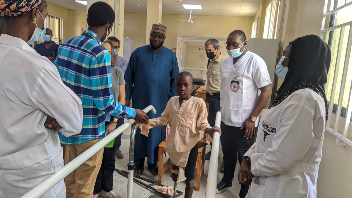 HallmarkLead's tweet image. Assistance to victims and survivors of explosive incidents in BAY States, Northeast Nigeria. HALI/UNMAS project
9-year-old victim of explosive ordnance benefits from prosthetics supports from PRCenter UMTH. @UNMAS