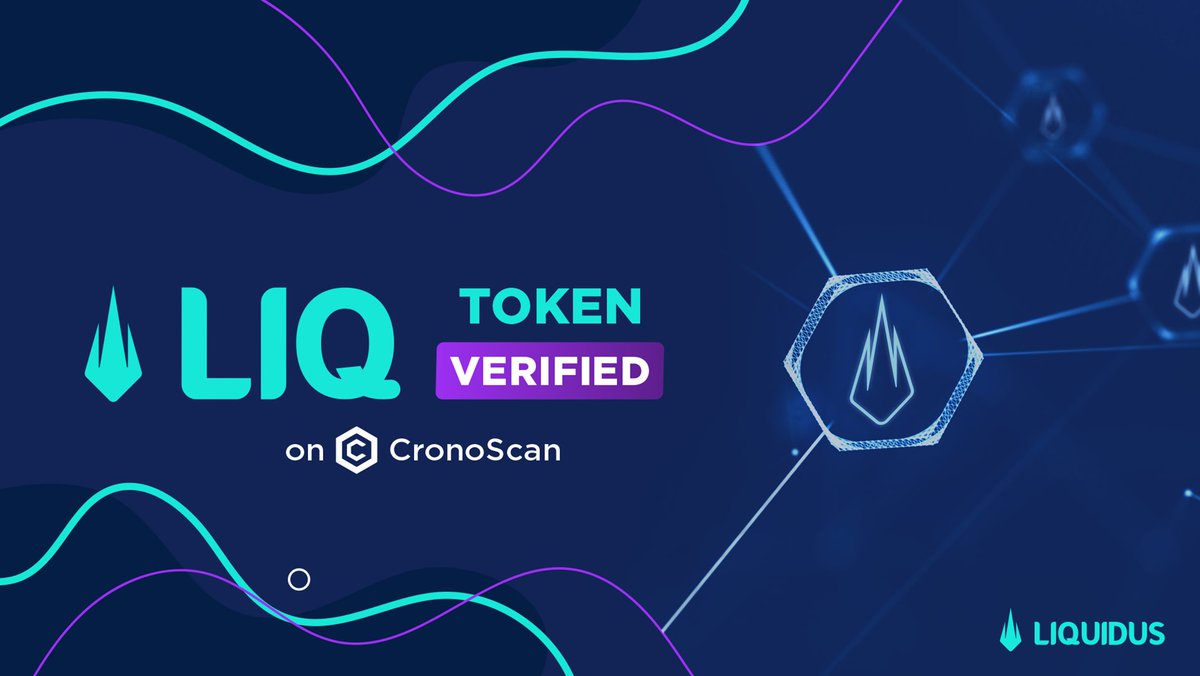 LiquidusFinance's tweet photo. We are happy to announce that Cronoscan has verified the LIQUIDUS token (LIQ)!

https://t.co/6rG13sKSKs

#DeFi #cronos #cryptocom #wallet #of #the #future https://t.co/yBCawk4Ba9