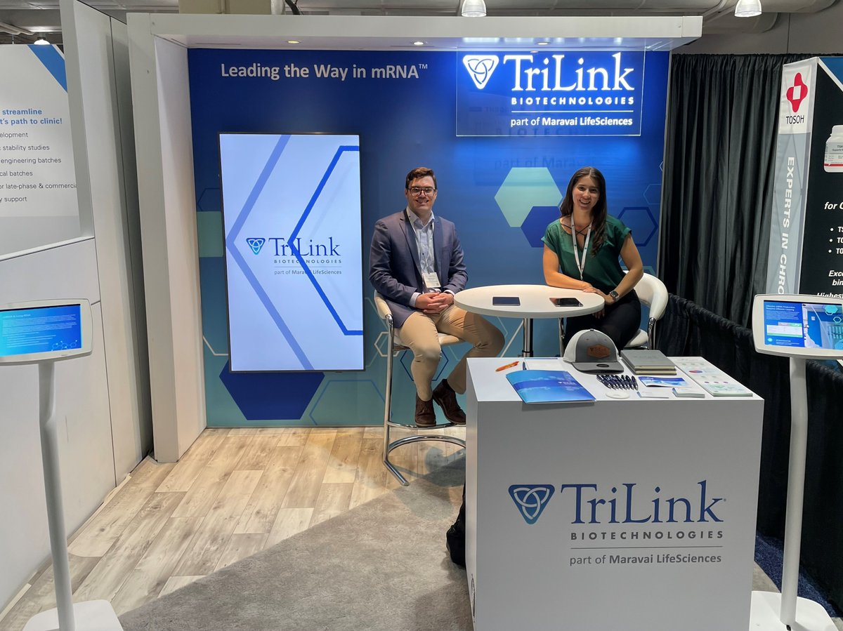 TriLinkBioTech's tweet photo. We're at #TIDESUSA and waiting for you at booth #534. Meet our team, grab some swag, and chat with us about all things mRNA.
@TIDESInforma #biotechweekboston #TIDESUS #dreamteam https://t.co/zyiJrrNfiF