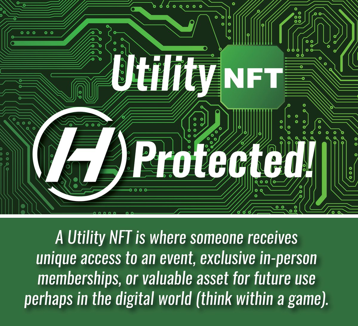 HypersphereTech's tweet photo. Utility NFTs are NFTs with valuations based on the access, perks, and opportunities they provide to token holders. They offer clearly defined intrinsic value in addition to the usual scarcity associated with NFTs. With HyperSphere, they are ...PROTECTED! #NFTs #DataSecurity https://t.co/qXktBBOhkM