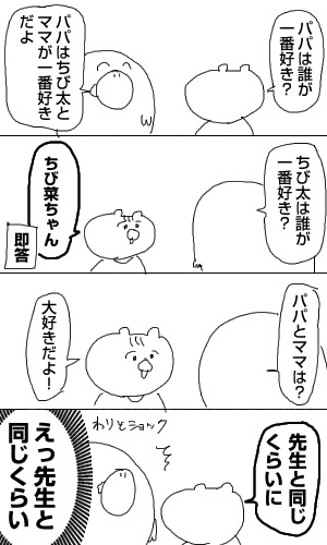育児日記186「誰が一番好き?」 