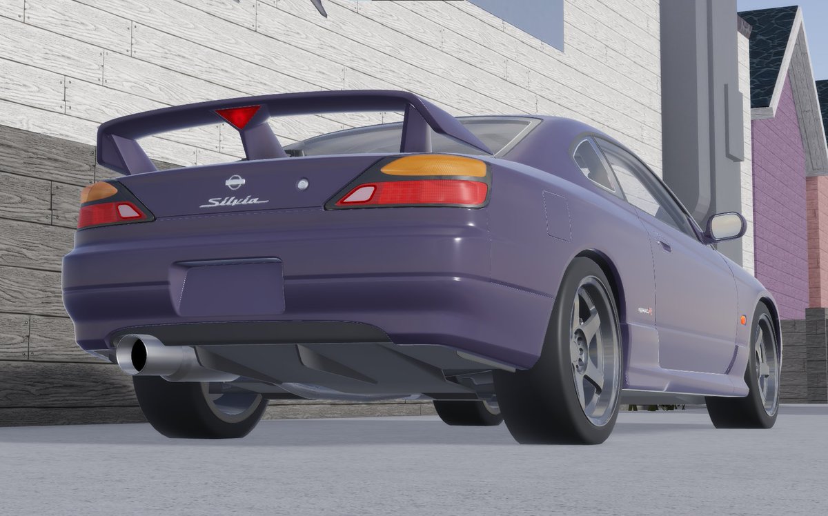 ACXChannel's tweet photo. While we wait for the update here are facts about the rare Silvia S15 made by Squorl for himself to enjoy.

-RB26 Engine taken straight from the Z-Tune with top speed of 294 Kmh
- LM4 Omori Wheels
- Has an anime sticker (+500hp)
- Custom exhaust tip

It's the fastest JDM in AX. https://t.co/97sd2ASSzC