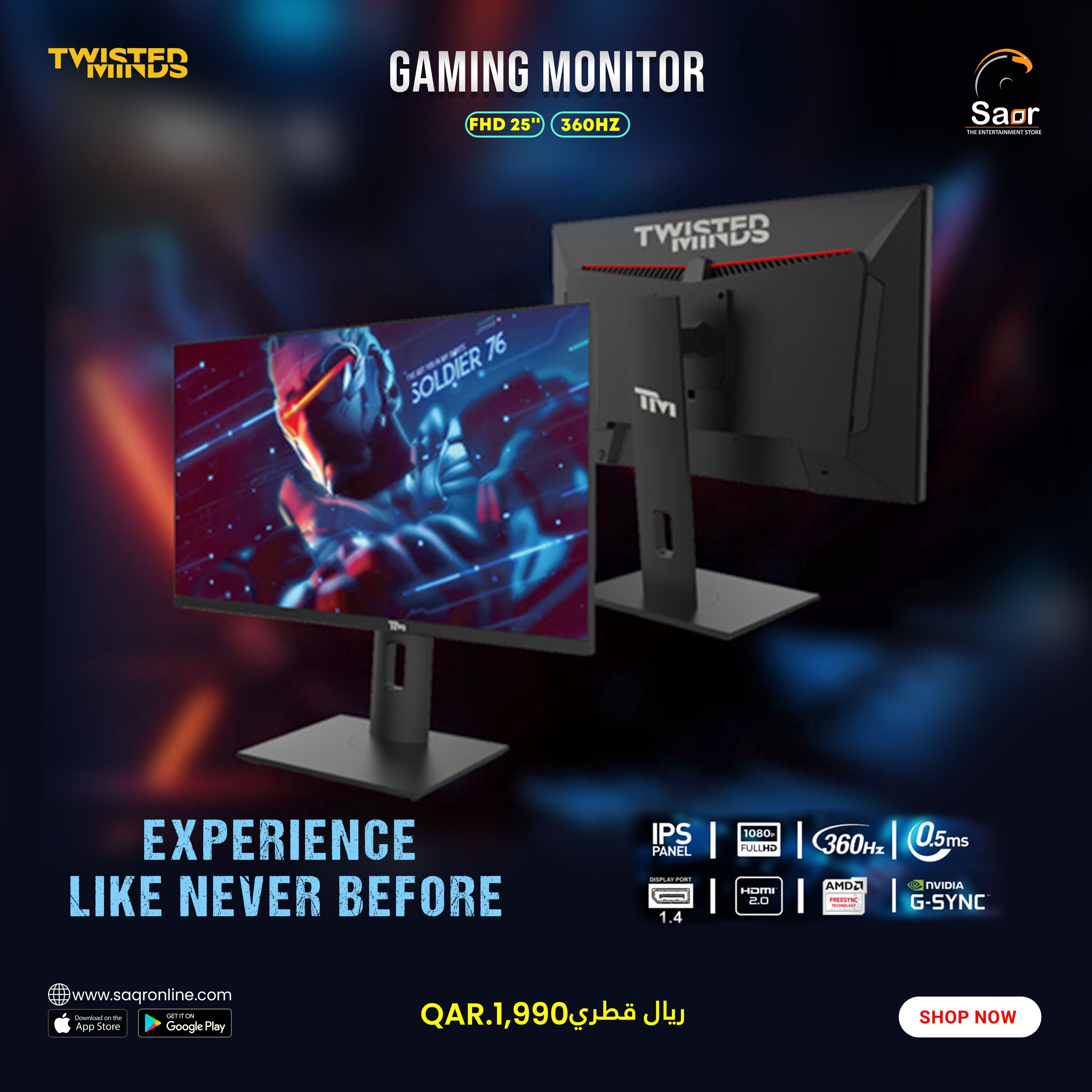 Saqrstore on X: Twisted Minds FHD 25'' 360hz Gaming Monitor #gaming  #gaminglife #monitor #gamingmonitor #gamingmonitors #360hz #360hzdisplay  #twistedmind #fhd #saqr #saqrstore #saqrstores Buy now :    / X