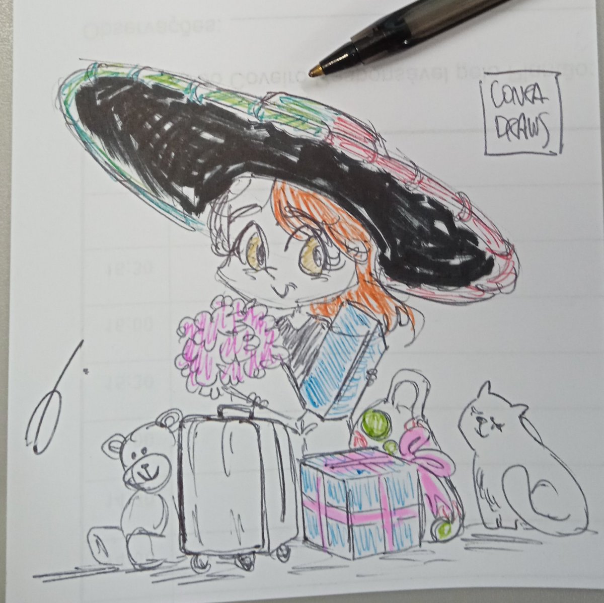 conradraws's tweet photo. Bienvenida a Mexico, @_albxreche! 🌮🇲🇽🌹 https://t.co/bZifvT2Xk0