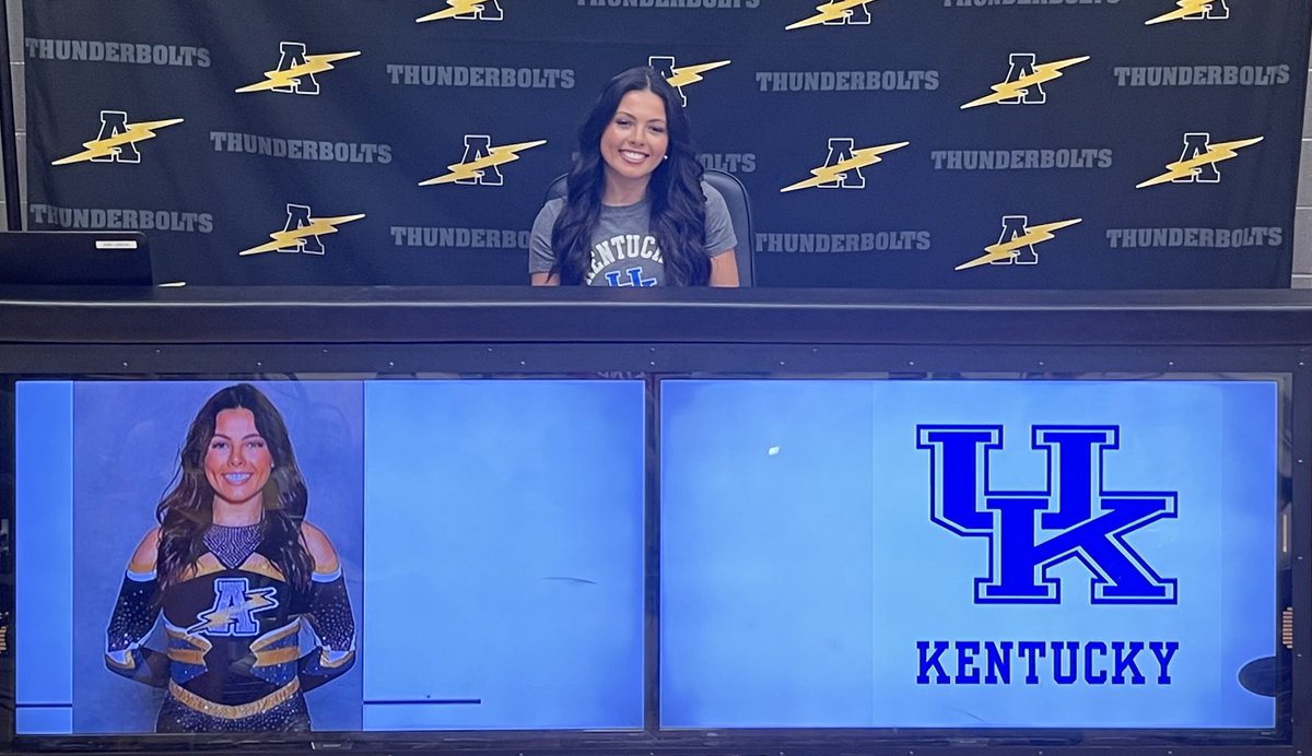 vjabolts's tweet photo. Congratulations to Priscilla Moland of ⁦@TBoltCheer⁩ who committed to continue her academic and athletic career at the University of Kentucky https://t.co/fj1SkBCsVX