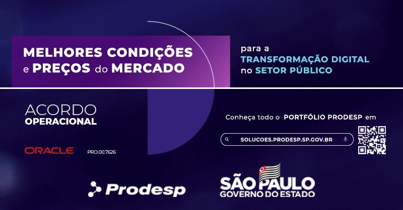 Prodesp's tweet photo. O Acordo Operacional da #ProdespDigital com a Oracle oferece aos órgãos soluções em serviços analíticos e de gestão de dados, banco de dados, integrações inteligentes com tecnologia focada em Inteligência Artificial, modernizações de aplicações e infraestrutura de tecnologia.👇 https://t.co/9uHkWRcoH9