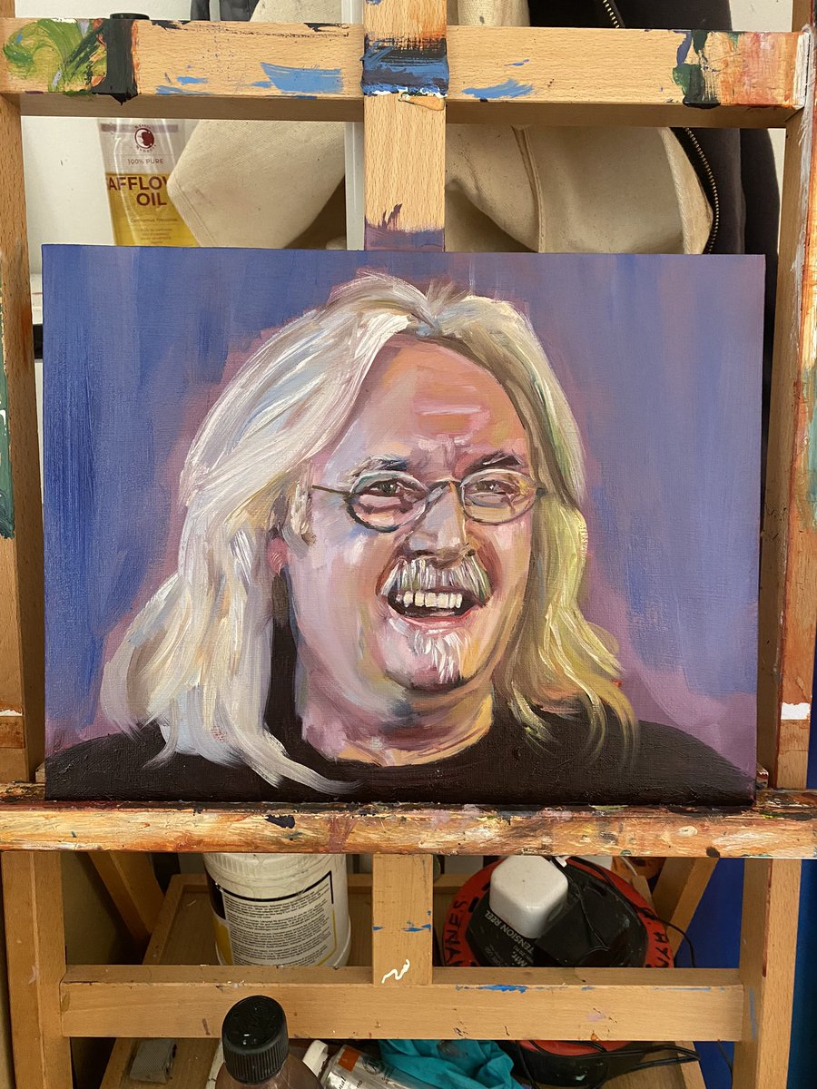 Billy Connolly portrait. Oil on canvas.
#oilpainting #portrait #portraitpainting #cardiffartist #penarthartist #cardiff #billyconnolly