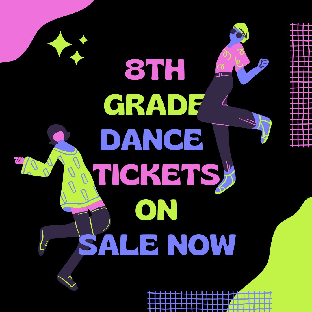 MilweePTSA's tweet photo. Volunteers needed to help sell dance tickets this week.  https://t.co/N6fZTYnNSI

Eligible 8th graders can purchase dance tickets during lunches this week. Payment must include the attached permission slip signed by a parent/guardian.
 
https://t.co/q5ihTAXMON https://t.co/dB9bWktv5q