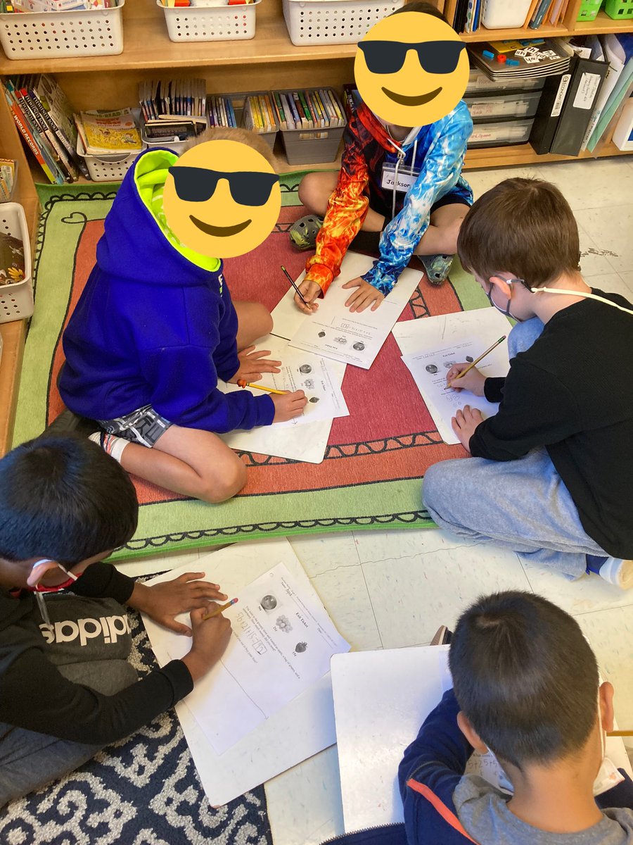 MrsZeiner's tweet photo. Working collaboratively in random groupings to make sense of problems and persevere in solving them! Also cheering on others successes when they share what they’ve learned! @wcpssmathelem @TurnerCreekES @PosProject https://t.co/GfMjimlUqP