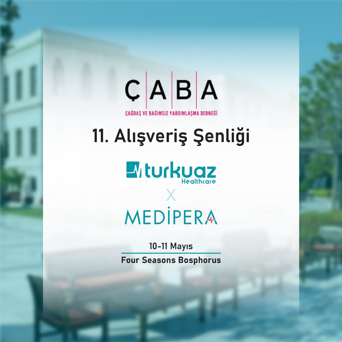 mediperacom's tweet photo. Turkuaz x Medipera olarak sponsor olduğumuz ÇABA Derneği 11. Alışveriş Şenliği'nde baharın gelişini beraber kutluyoruz🌸 Şirket Kurucu Ortağımız Mustafa Kemal Sözkesen ve Kurumsal İlişkiler Yöneticimiz Nuşin Koçmar’ın şirketimizi temsilen katıldığı etkinlikte son gün bugün! https://t.co/7u3RXAtJKw