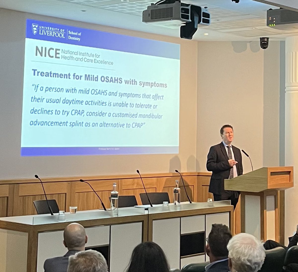 Precision_MADs's tweet photo. Excellent talk today by @DentalSimEd on the considerations for oral appliance therapy and challenges faced by NHS @RoySocMed #dentalsleepmedicine #sleepapnea https://t.co/FkvHYNvARy
