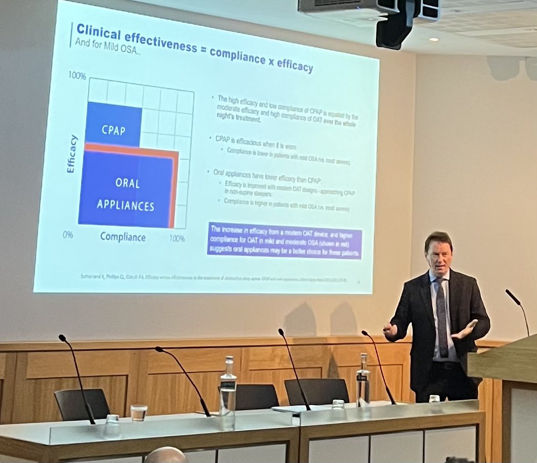 Precision_MADs's tweet photo. Excellent talk today by @DentalSimEd on the considerations for oral appliance therapy and challenges faced by NHS @RoySocMed #dentalsleepmedicine #sleepapnea https://t.co/FkvHYNvARy
