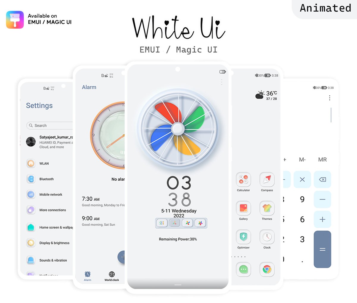 emui_themes's tweet photo. White UI EMUI 12/11/10 | Magic Ui 3/4/5 | Harmony OS Theme 🥰🥰
😍😍 Get It Now 😍😍
Download Theme - https://t.co/5cYJ5w3MQE
#emui #HarmonyOS #emuithemes #magicuithemes #honorthemes #huaweithemes #emui10themes #magicui4themes #emui11 https://t.co/I0dmTsHs2s