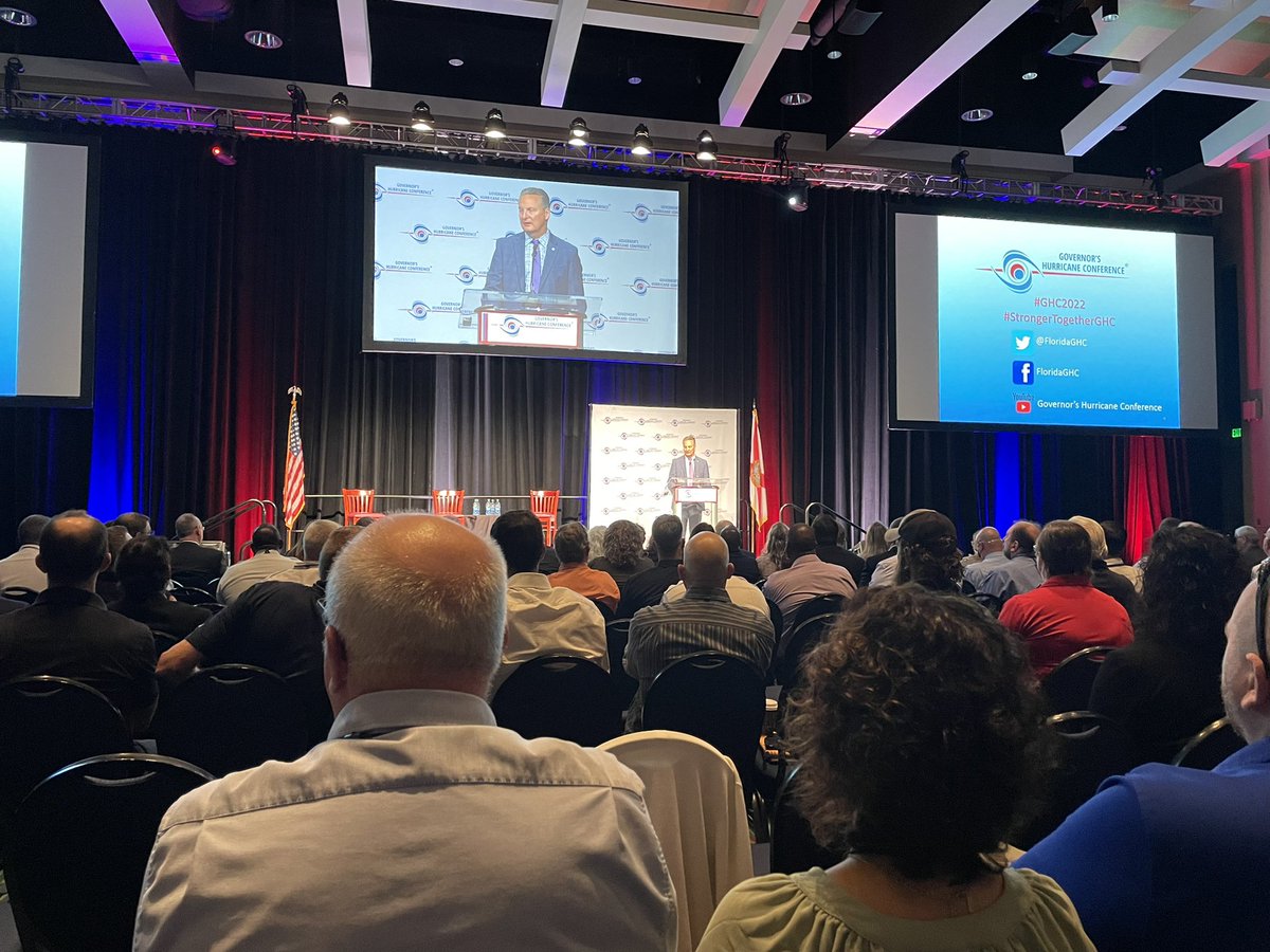 Vytasweatherguy's tweet photo. Attending the Governor’s Hurricane Conference in WPB. #GHC2022 #StrongerTogetherGHC @FloridaGHC #Florida #CBS12 https://t.co/kf7jZn1WoH