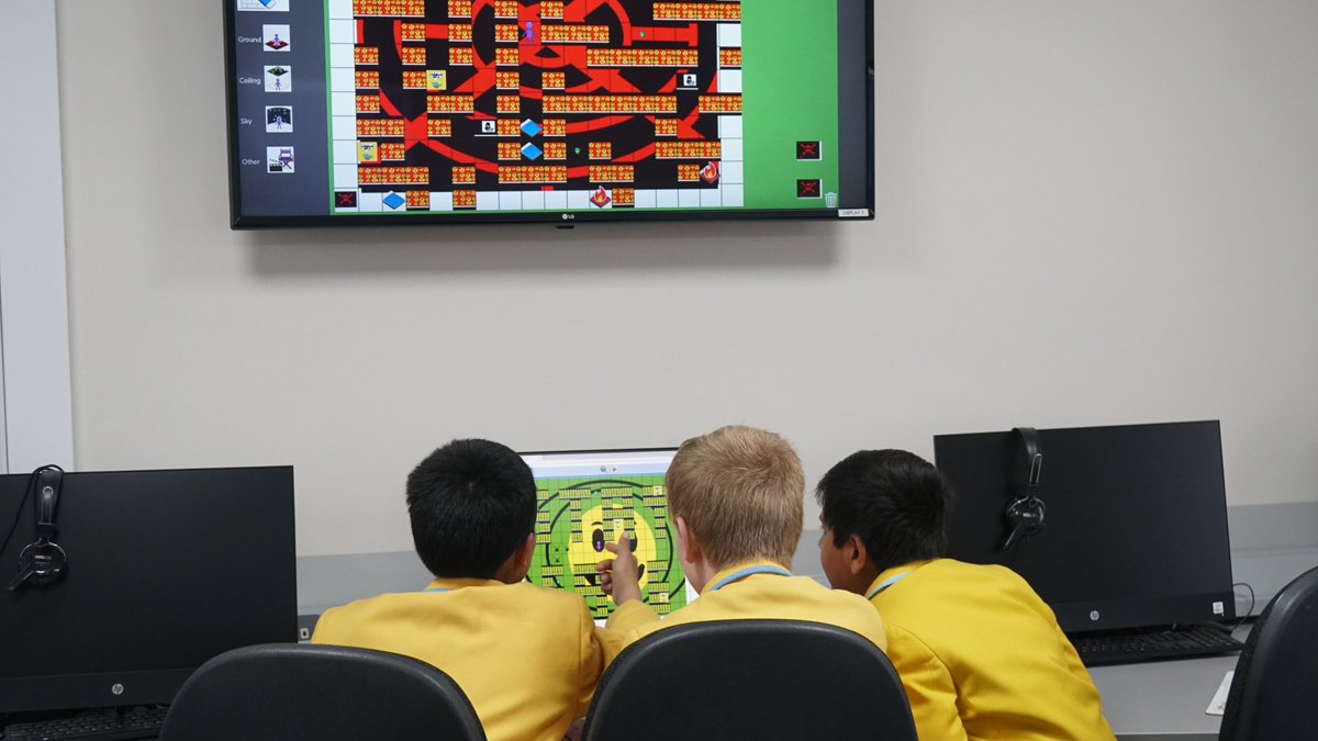 StainesPrepDigi's tweet photo. Our Year 5 &amp; 6 Computer Club entered two teams into the @purpleMash Games Design Competition. N, A and L designed a great 3D level style game and won the South East region heats.  Next Stop -  Grand Final at @AmazonUK HQ in June. Congratulations! #StainesPrepPride #StainesPrepECA https://t.co/lgeVD3JGiO