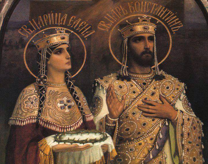 ghostofhellas's tweet photo. St. Constantine (Emperor Constantine I) and his mother St. Helen. https://t.co/ESf1ni5ta4