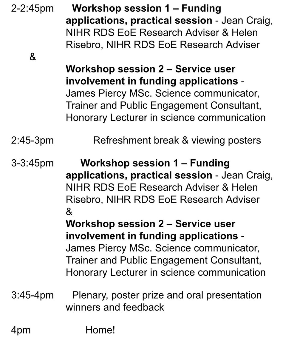 CAHPRangliaeast's tweet photo. The programme for our AHP research conference has been finalised 👇
Theme:getting started with research
Sat 21 May
Hybrid event - in person or online
Lunch & refreshments provided in person
Email h.hadwen@uos.ac.uk to register. £10 online, £20 in person, half price 4 student https://t.co/xBaNrlbM4v