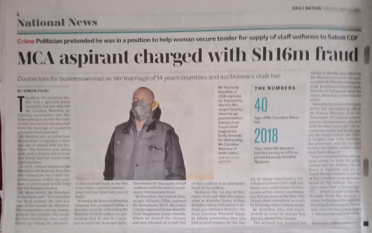 If you thought Kenyans care much about corruption or leadership integrity, pay attention to Calibre of MPs, MCAs &amp; Governors Kenyans will vote for in August.

We're active &amp; willing accomplices. Politicians are simply a microcosm of our society.

Who bribes for jobs &amp; tenders 👇