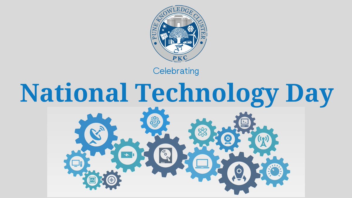 ClusterPune's tweet photo. @ClusterPune celebrates #NationalTechnologyDay2022 

Contributing to national progress by supporting various #Technology_driven initiatives in the field of #STEMeducation, #Afforestation, #sustainable_mobility &amp; more

Website - https://t.co/cggzHyC18N https://t.co/fC0Ak2lP1g