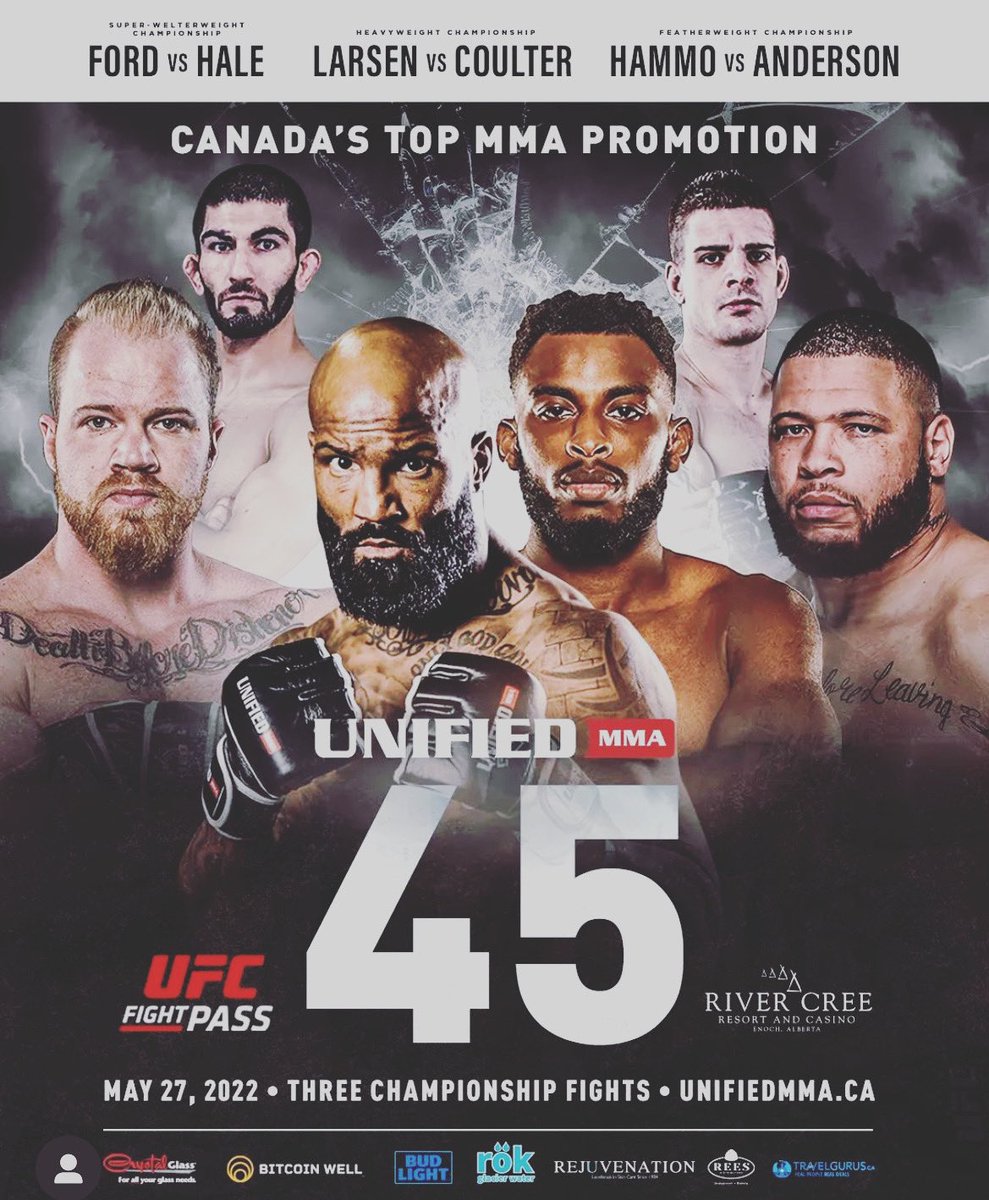 KingHaleMMA's tweet photo. @unifiedmma this fight is the fight that will be talked about for decades the entire place will be in awe ๐ซข #shockingcanada #justwatch #kinghaletour2022 #ufc #UFCFIGHTPASS #rumbleyoungmanrumble #thisgenerationsali @UFCFightPass @seanshelby @danawhite @ufc https://t.co/8ZifsunVby