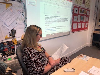 CaldervaleLib's tweet photo. Our S2 pupils also got the chance to read for another 6 minutes in @CaldervaleICT  today.  Along with the  student teacher they took time out to read "The Distracted Teenage Brain" by Alison Pearce Stevens which they all enjoyed. #KeepTheHeid https://t.co/W1Ks4OIULA