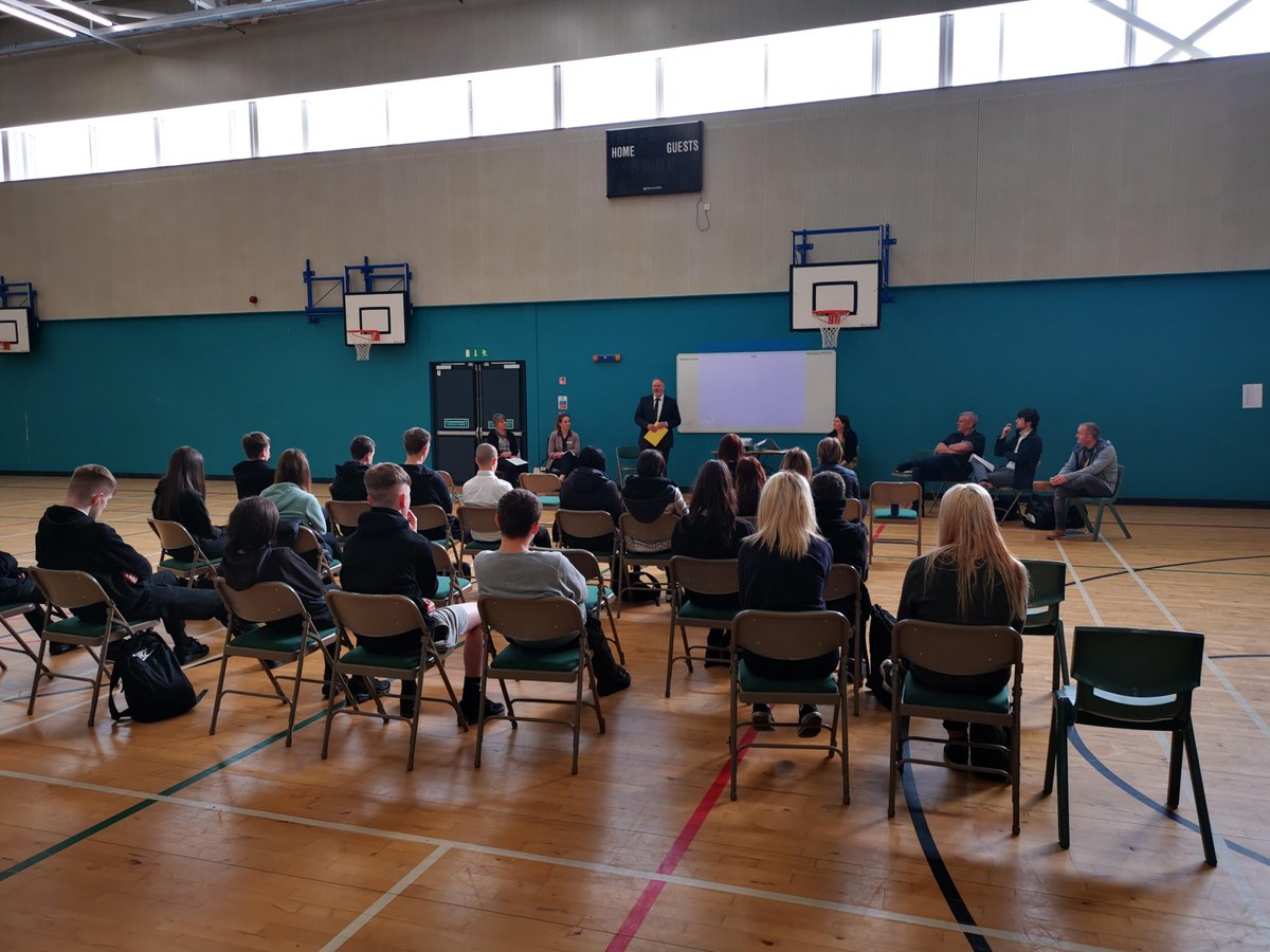 SJA_SfP's tweet photo. Thank you to our partners at @PerthCollegeUHI, @EY_foundation and @ssejobs for delivering our Careers Conference today.  Our S4 students also had mock interviews which went very well and will help prepare them for next steps @st_johnsacademy https://t.co/uC28fk4v3w