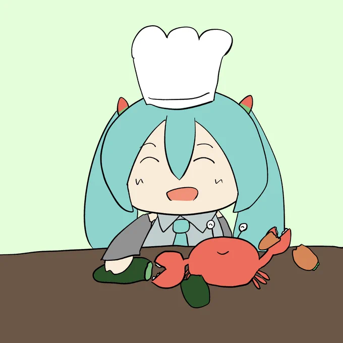 カニを調理器具だと思っている初音ミクです 