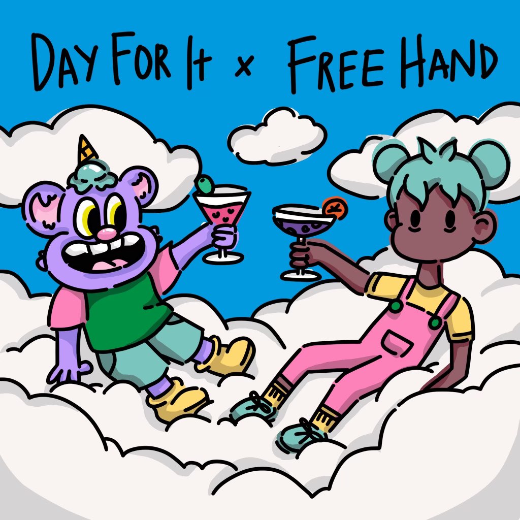 free_handNFT's tweet photo. The party is just getting started! 🎉 We are excited to announce our collab with our friends at @DayForItNFT !! 

To celebrate, we are giving away 2 Allow List spots to @DayForItNFT ! To enter:

Follow us + @DayForItNFT
Like/Retweet
Tag 2 Friends!

Ends in 72 hours 🎉🎉 https://t.co/icGDvG8o4W