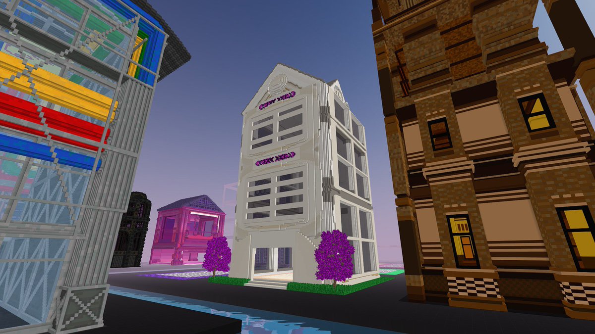 🟣 I’m building on the new Architect Island in <a href="/cryptovoxels/">Voxels</a> 

#voxelart