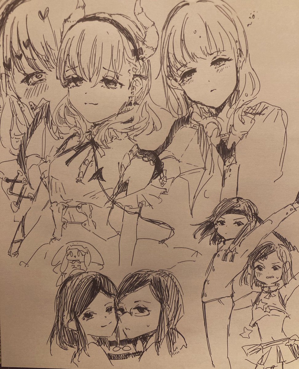 まゆと清美ちゃんの落書き 