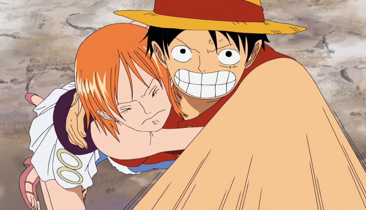 X 上的daily lunami 👒🍊：「just luffy taking care of nami when she