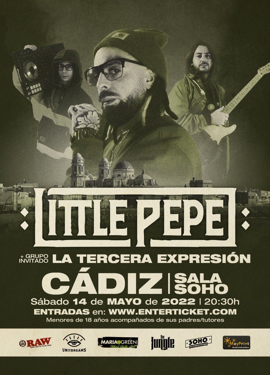 CÁDIZ!! Nos vemos este sábado 💛 📍 Sala Soho - Sábado 14 Mayo
📌 Entradas: enterticket.es/eventos/little…