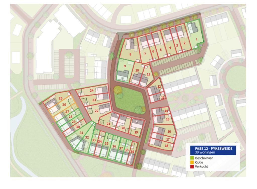 Het gaat hard met de verkoop van Fase 12 Pykesweide! Er zijn nog wel een paar heel fraaie woningen beschikbaar! Neem een kijkje op ariagoes.nl