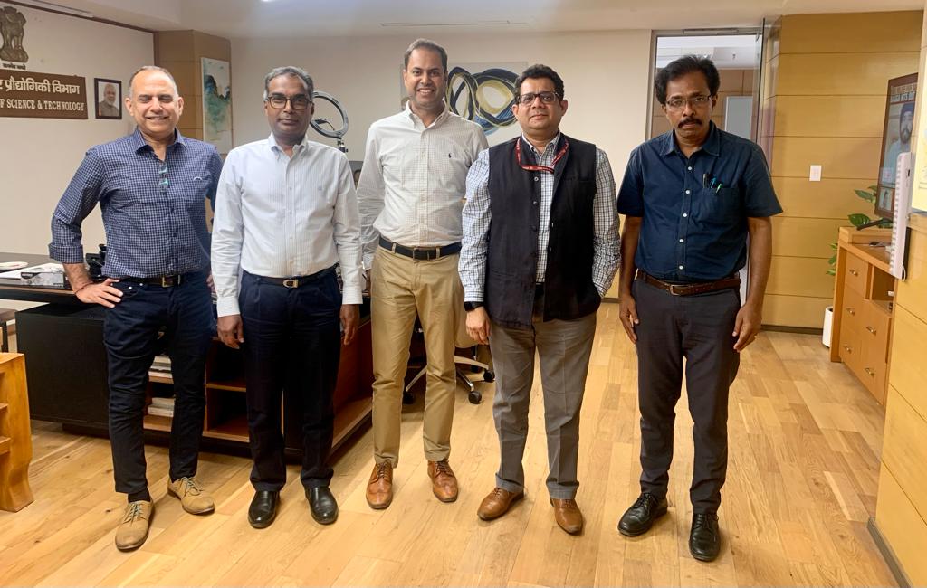 Met with Secretary DST <a href="/srivaric/">chandra Srivari</a> to apprise about SERB-FIRE initiative with <a href="/IntelIndia/">Intel India</a>. Public-Private co-funding for industry-oriented research in frontier areas of R&amp;D. Call will be launched soon. <a href="/PMOIndia/">PMO India</a> <a href="/DrJitendraSingh/">Dr Jitendra Singh</a>