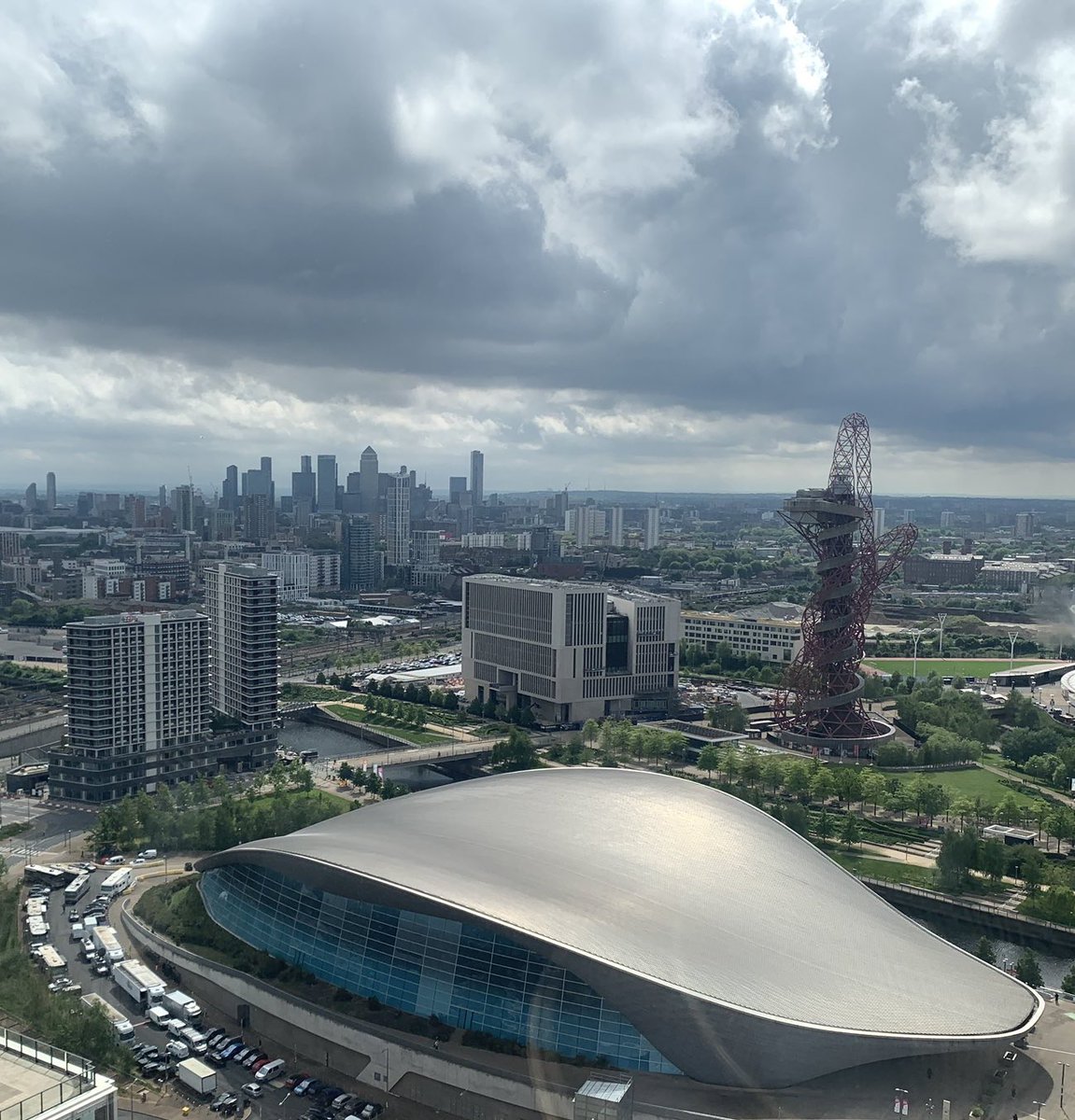 DavidPriceUCL's tweet photo. Wonderful new buildings in ⁦@UCLEast⁩ now making a clear statement at the south of the QEOP. https://t.co/MvTMXOAhRp