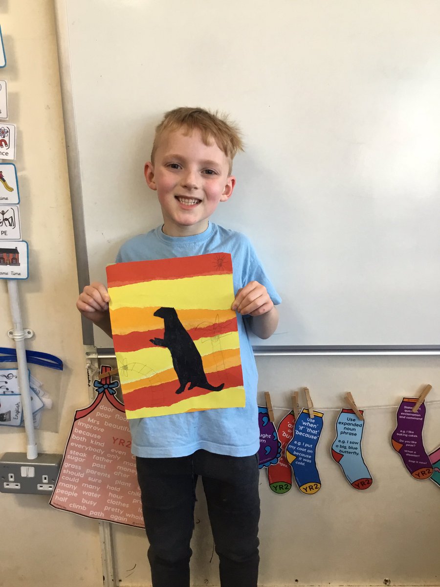 Y4RedgateCP's tweet photo. This week in Art club the children worked very had to create a shadow picture. #RCPArt #shadowpictures #animals https://t.co/HtPzptutYv